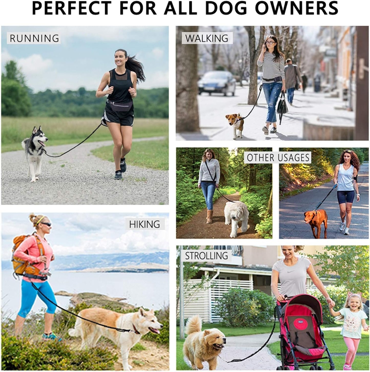š„Last Day 49% OFFš„Mother's Day Sale -Hands Free Dog Leash with Zipper Pouch