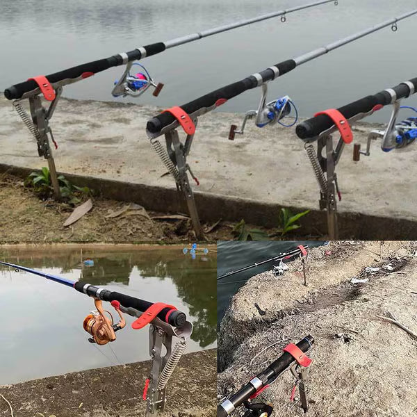 🔥🎣 2025 Hot Sale 49% OFF – Automatic Fishing Rod Holder 💥 Auto Hook, Relax & Reel In! 🎯