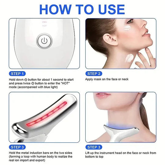 🔥 Limited-Time 49% OFF – Say Goodbye to Sagging Skin with This Face & Neck Tightening Device!