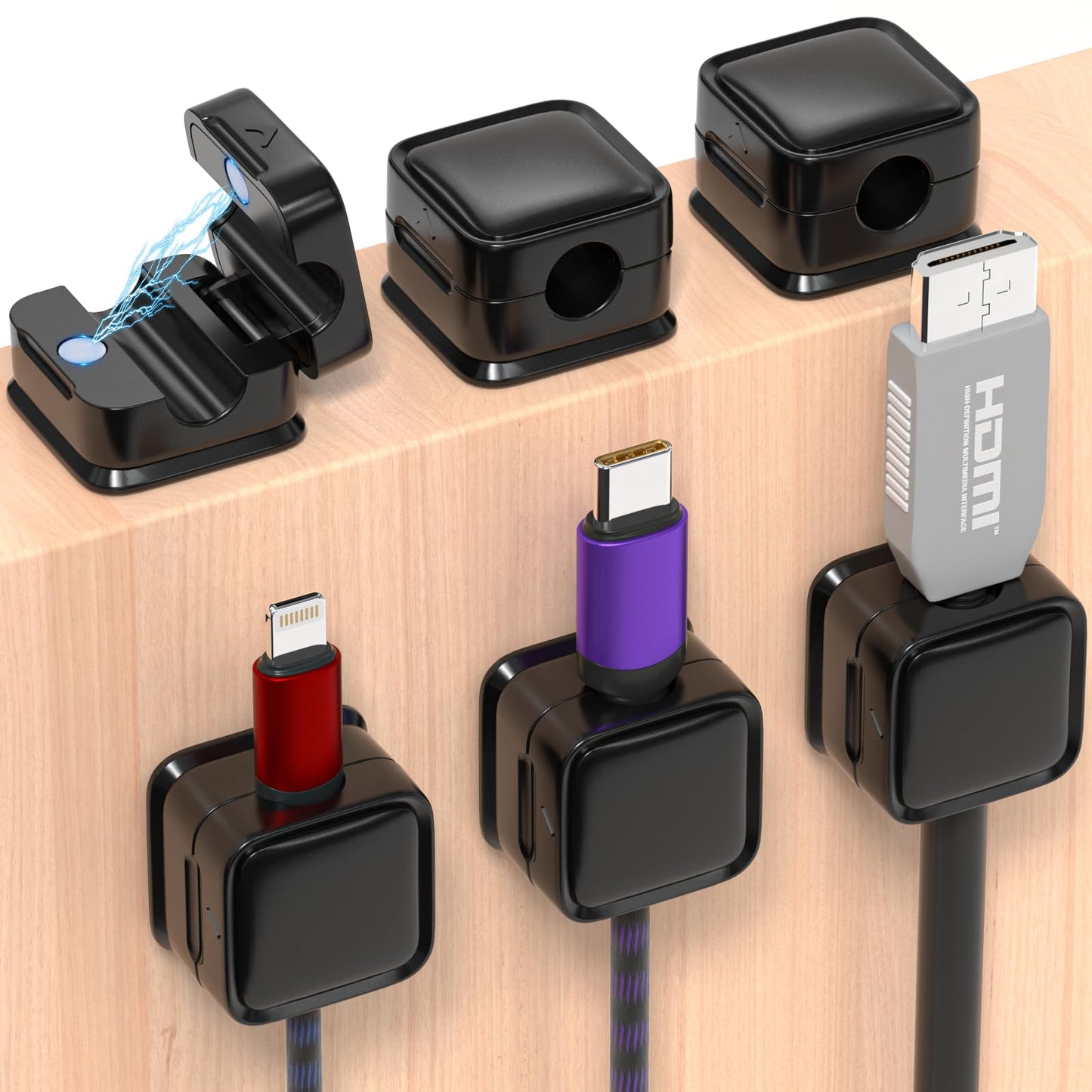 LAST DAY 49% OFF🔥Magnetic Cord Organizer, Easy Secure Adhesive Cable Management