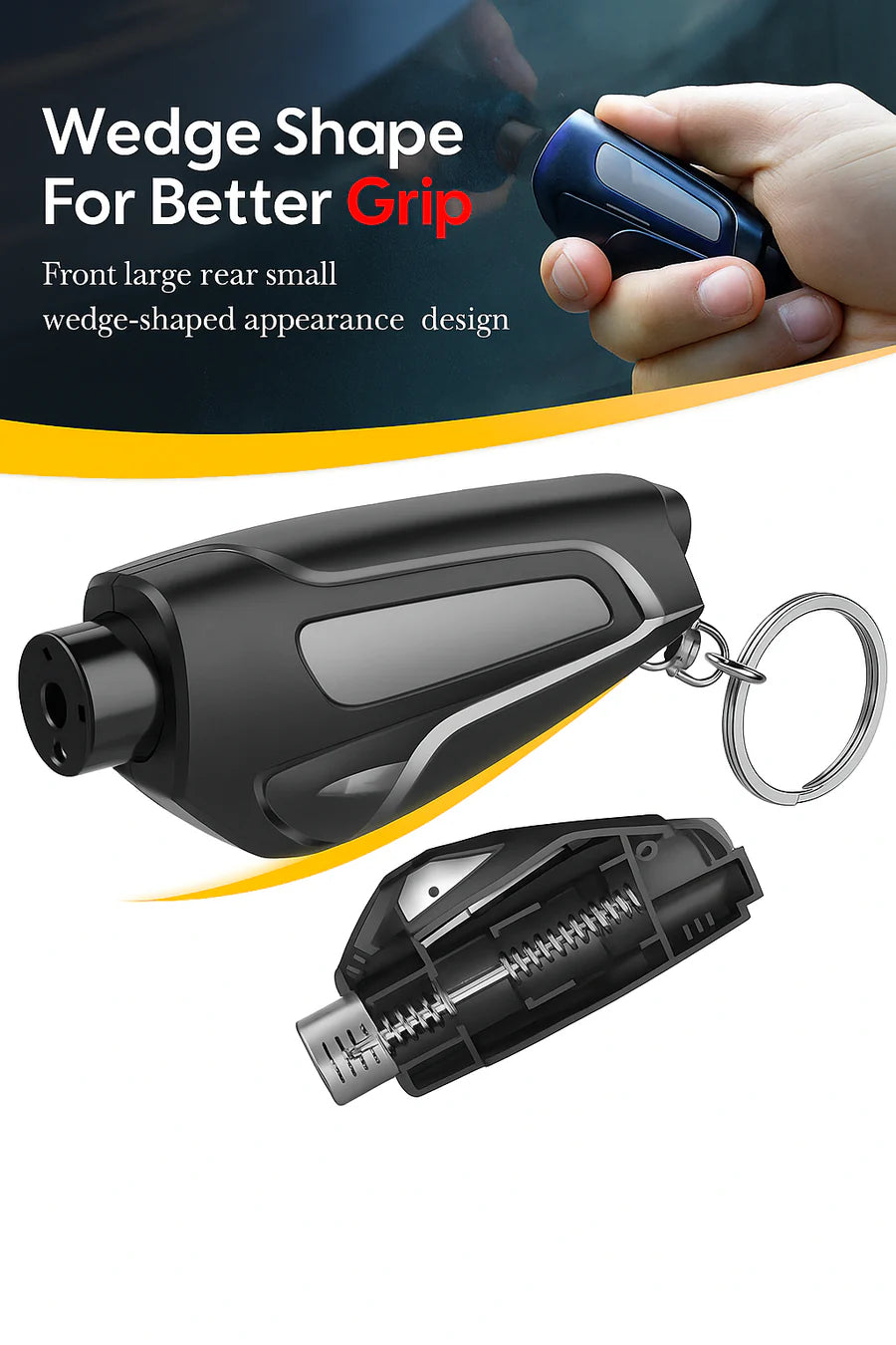 🚨2-in-1 Emergency Window Breaker & Seatbelt Cutter🔓