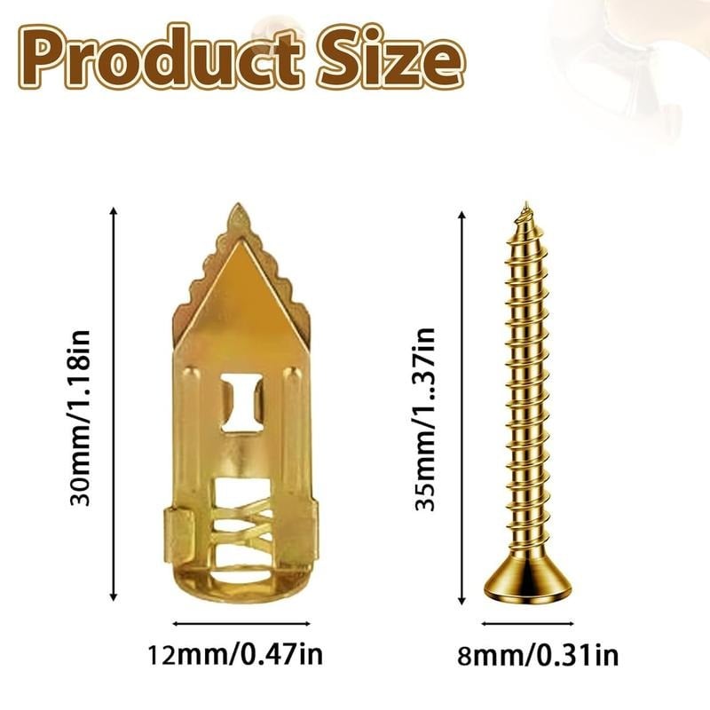 🔥Last Day 50% OFF -🔩40PCS Self-Drilling Drywall Anchors and Screws Kit