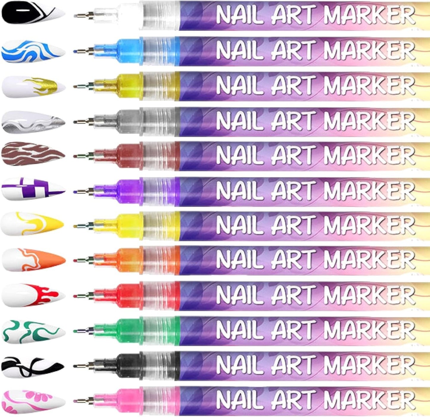 Last Day 49% OFF🎨12 Colors Nail Art Pens Set