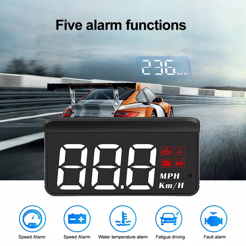 Last Day 49% OFF 🔥 Car Head Up Display Projector Speedometer