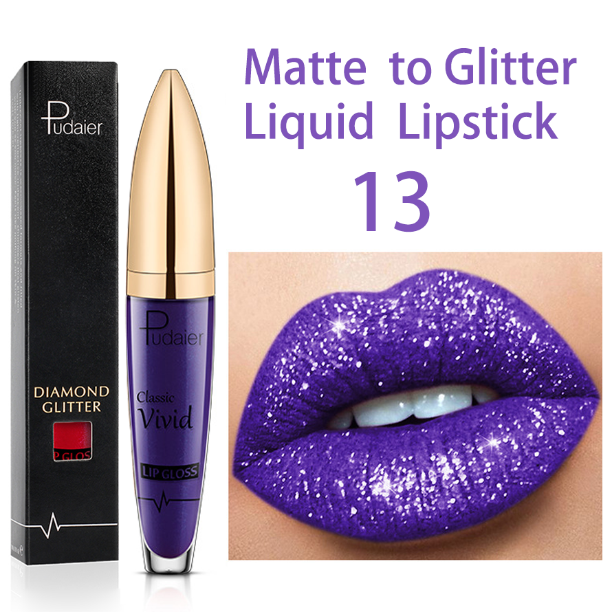 2025 (❤️BEST SALE NOW-ALL) 18 Color Diamond Shiny Long Lasting Lipstick