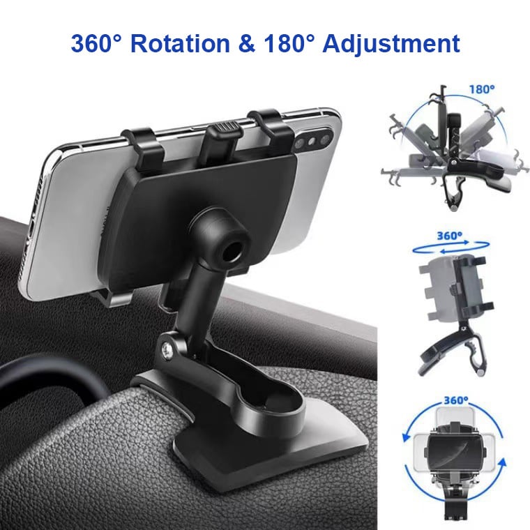 Summer Sale 49% off🔥360°Adjustable Car Dashboard Mobile Phone Holder