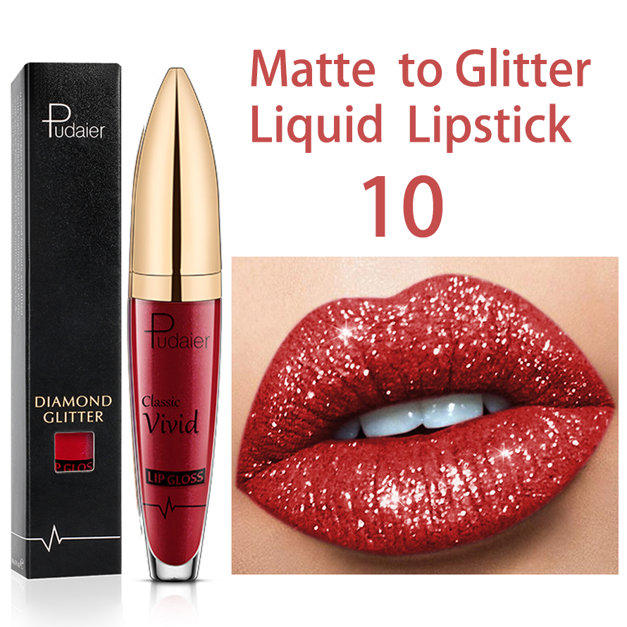 2025 (❤️BEST SALE NOW-ALL) 18 Color Diamond Shiny Long Lasting Lipstick