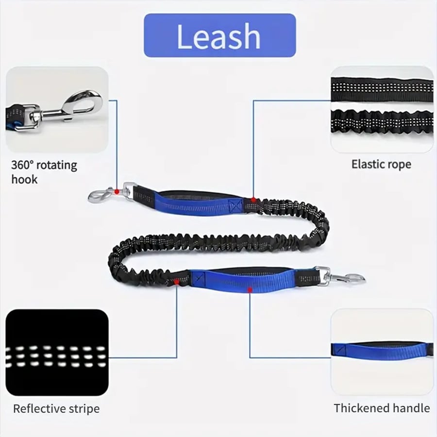 š„Last Day 49% OFFš„Mother's Day Sale -Hands Free Dog Leash with Zipper Pouch