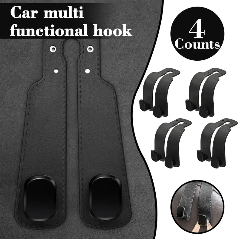 4 Counts Car Seat Headrest Hook