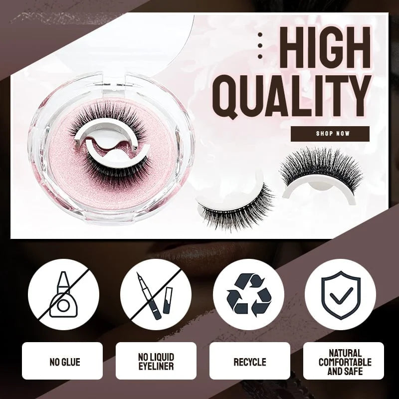 Instant Beauty, No Glue Needed!🔥Reusable Self Adhesive Eyelashes🔥