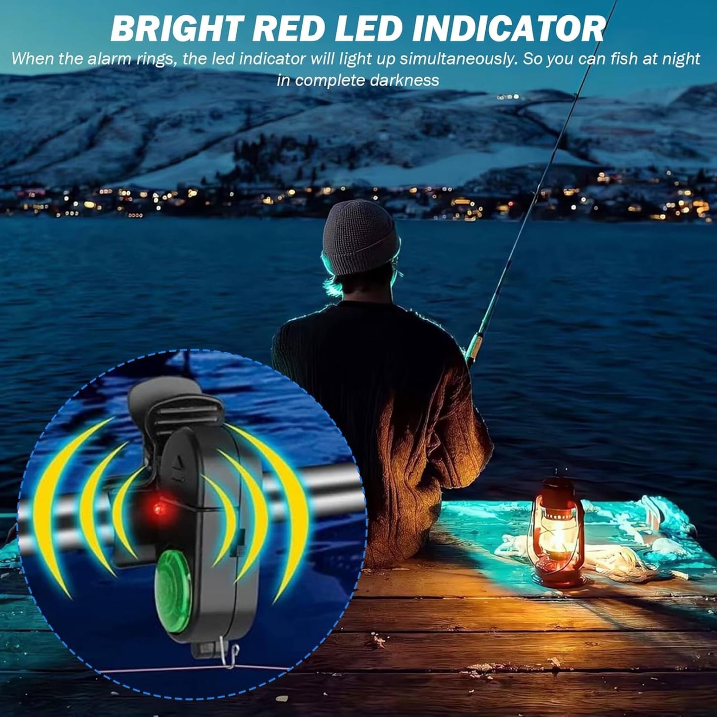 Fishing Bite Alarm with LED Light