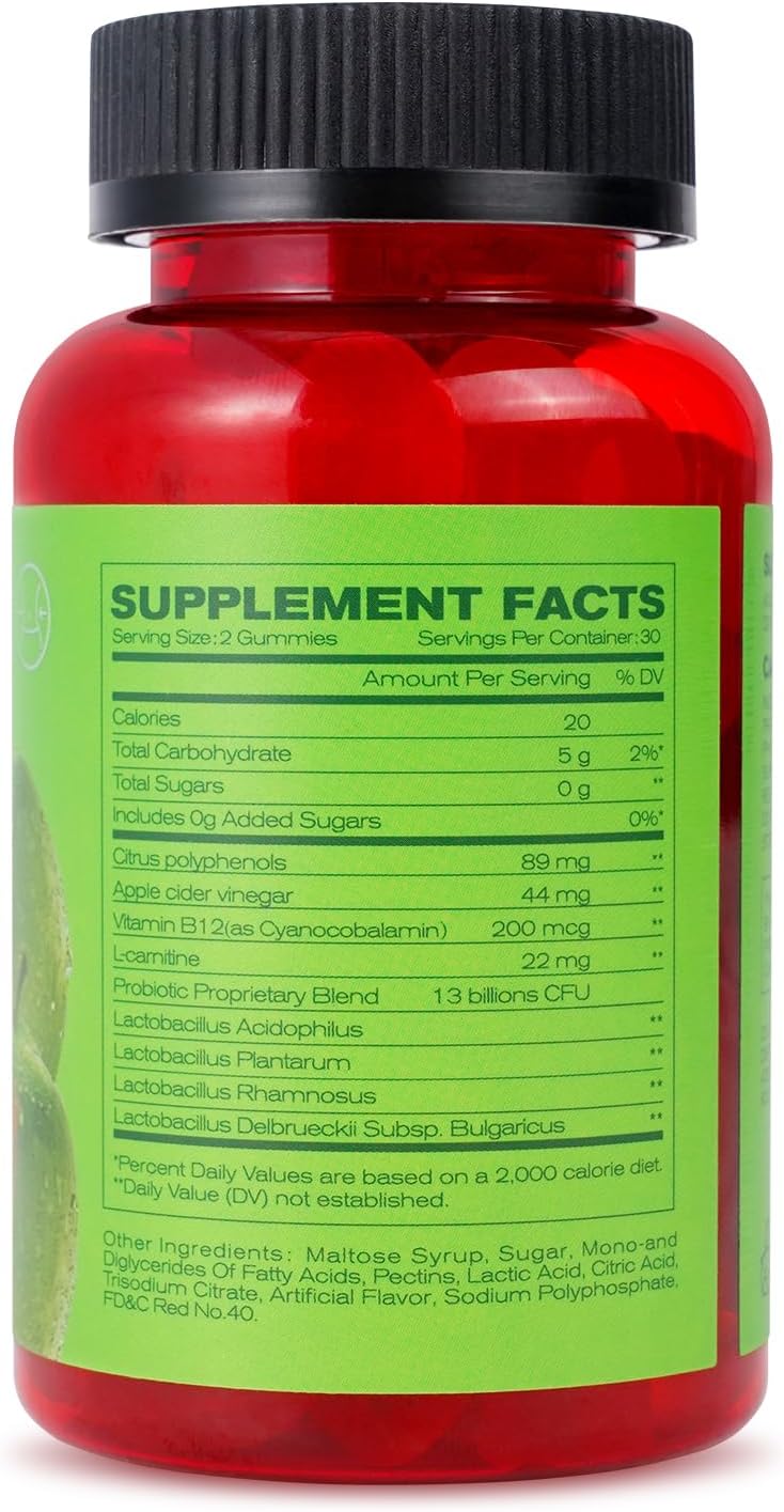 🔥2025 HOT SALE-49% OFF🔥Sugar-Free Apple Cider Vinegar (ACV) Gummies with The Mother & B12