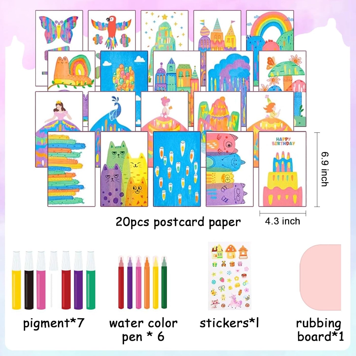 🔥Last Day BUY 1 GET 1 FREE 49%off 🔥 Rainbow Scratch-off Postcard