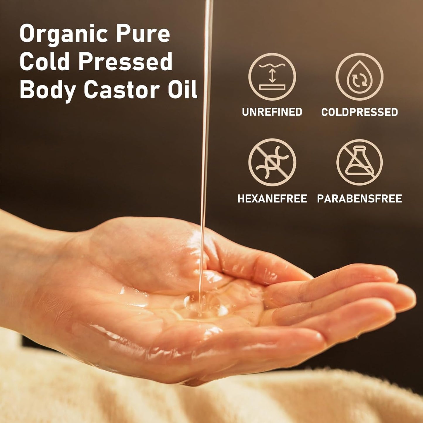 BUY MORE GET MORE FREE 49%off🔥🔥Organic Castor Oil Roll On Rose Quartz