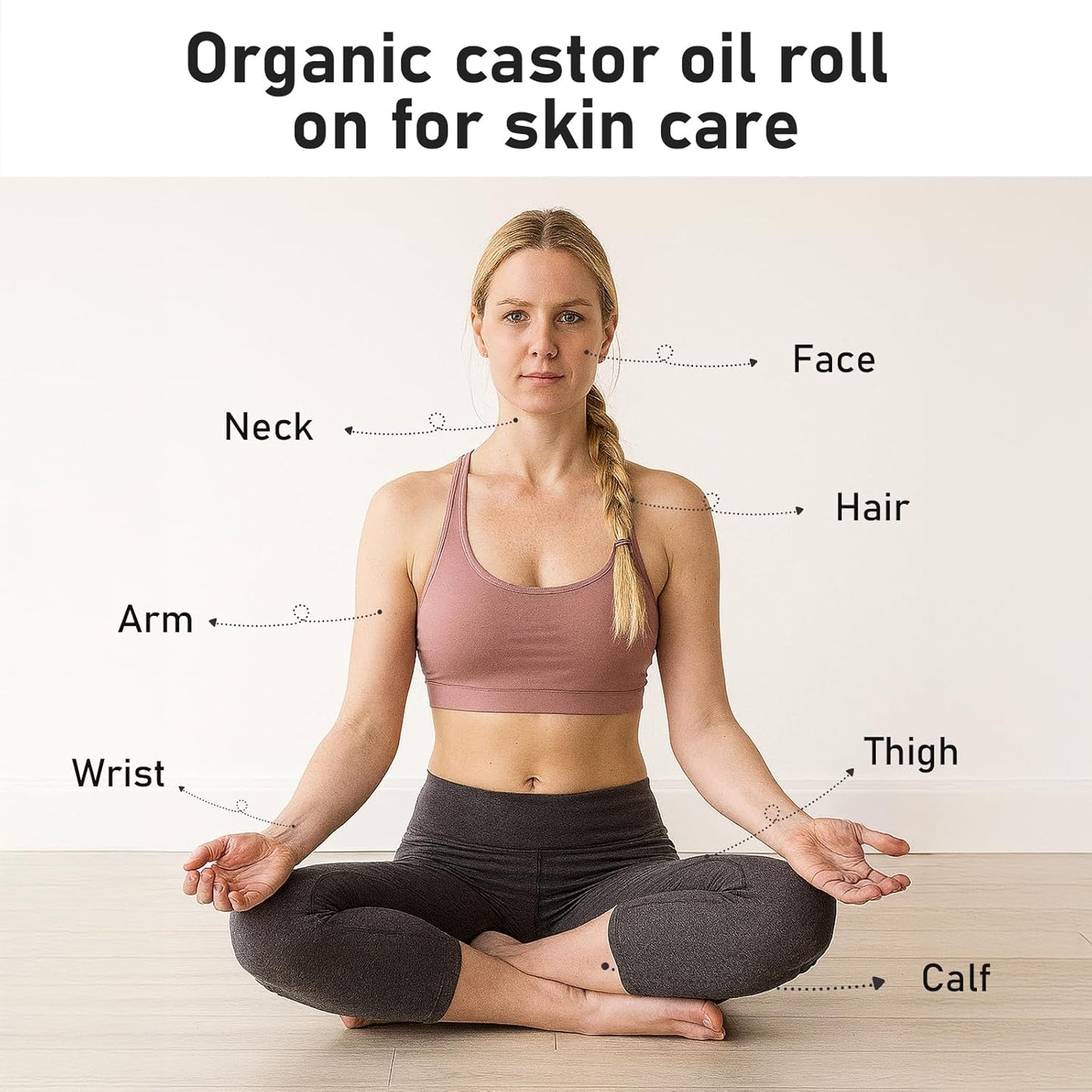 BUY MORE GET MORE FREE 49%off🔥🔥Organic Castor Oil Roll On Rose Quartz