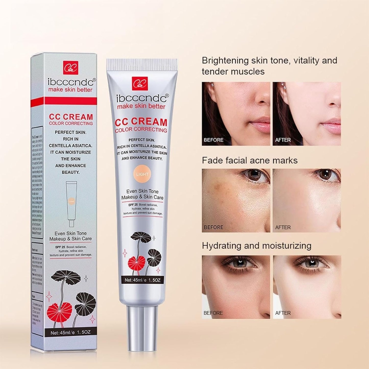 Hot sale 49%off - Hydrating CC Cream Foundation with Centella Asiatica