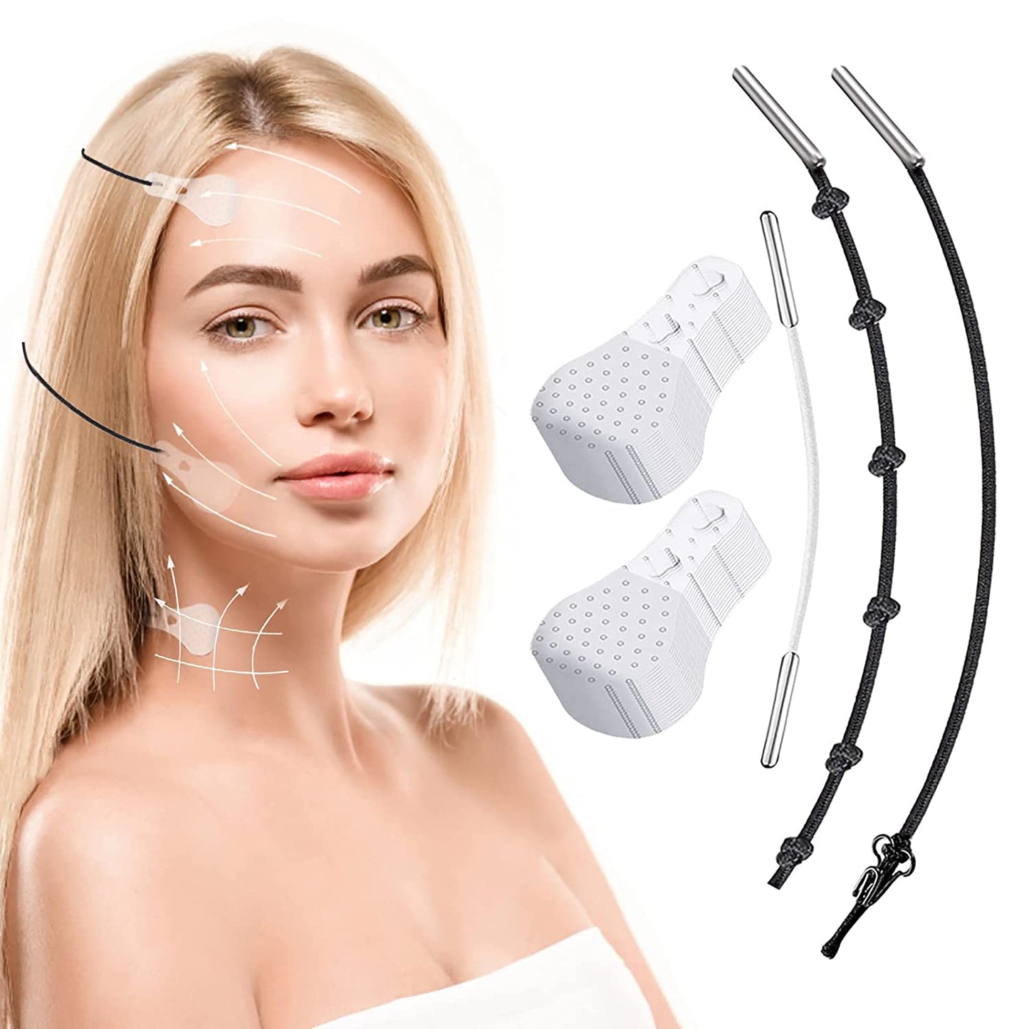 Buy 1 Get 1 Free 49%OFF🔥New Ultra Invisible Waterproof Face Lift Stickers Complete Kit