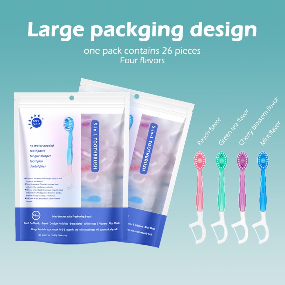 🦷✨ Stay Fresh on the Go - 49% OFF - ✨ 5-in-1 Multi-Functional Toothbrush
