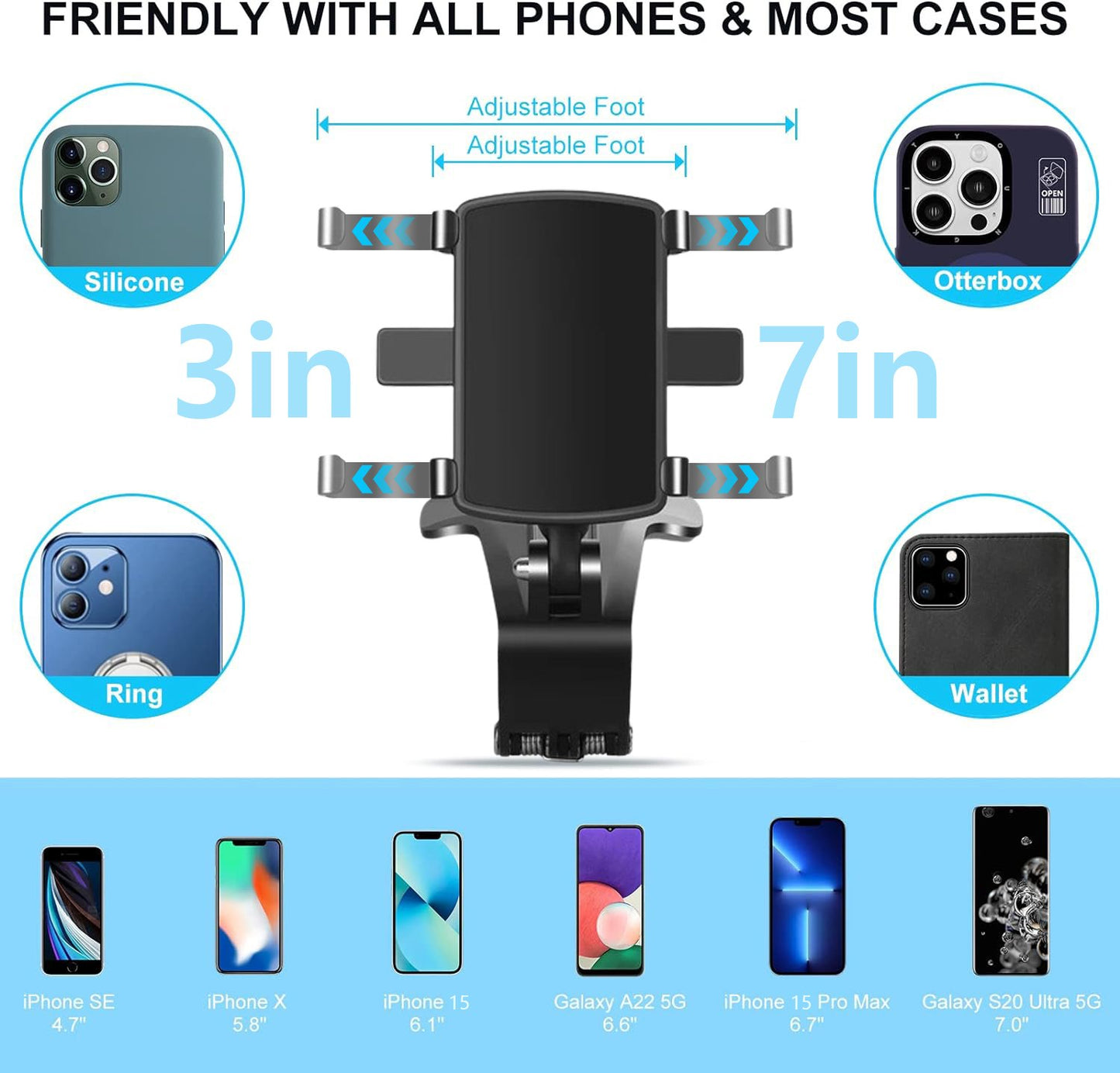 Summer Sale 49% off🔥360°Adjustable Car Dashboard Mobile Phone Holder