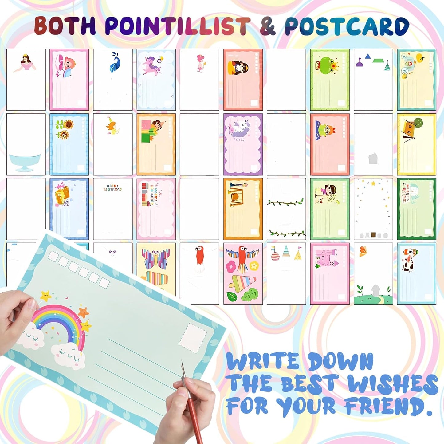 🔥Last Day BUY 1 GET 1 FREE 49%off 🔥 Rainbow Scratch-off Postcard