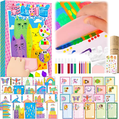 🔥Last Day BUY 1 GET 1 FREE 49%off 🔥 Rainbow Scratch-off Postcard