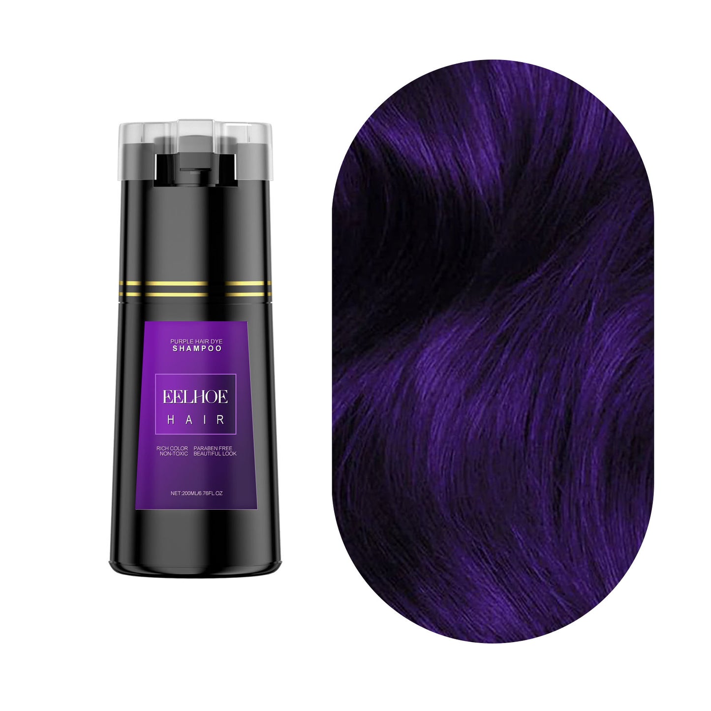 No Gloves. No Mess. Just Gorgeous Color.-- Hair Instant Dye Shampoo