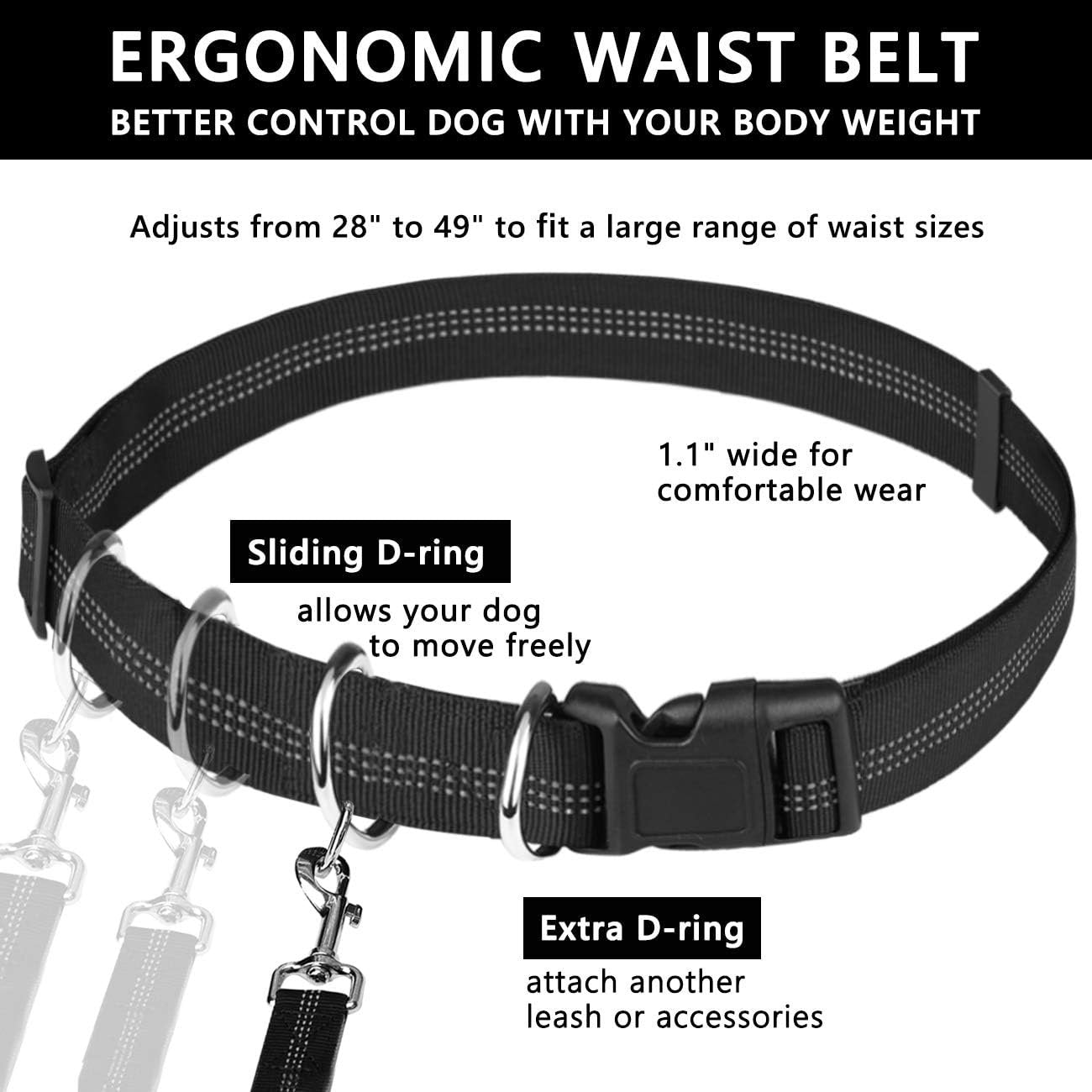 š„Last Day 49% OFFš„Mother's Day Sale -Hands Free Dog Leash with Zipper Pouch