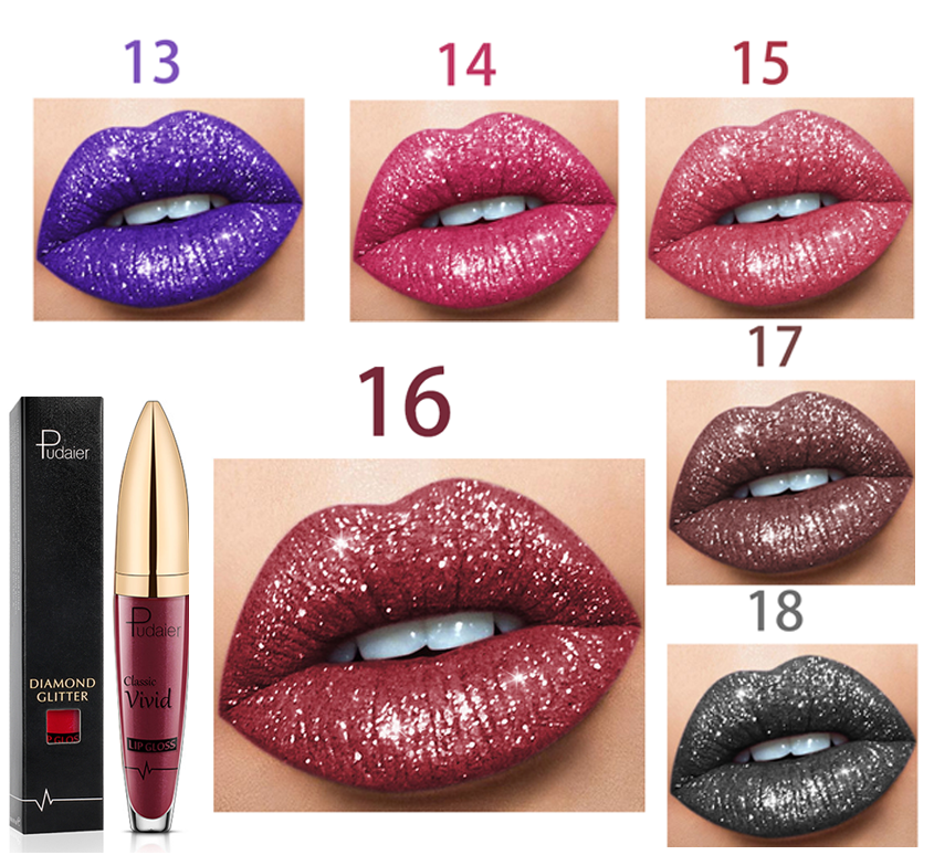 2025 (❤️BEST SALE NOW-ALL) 18 Color Diamond Shiny Long Lasting Lipstick