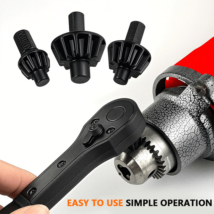 🛠️Father‘s Day Hot Sale 49% OFF🔥2 in 1 Drill Chuck Ratchet Spanner