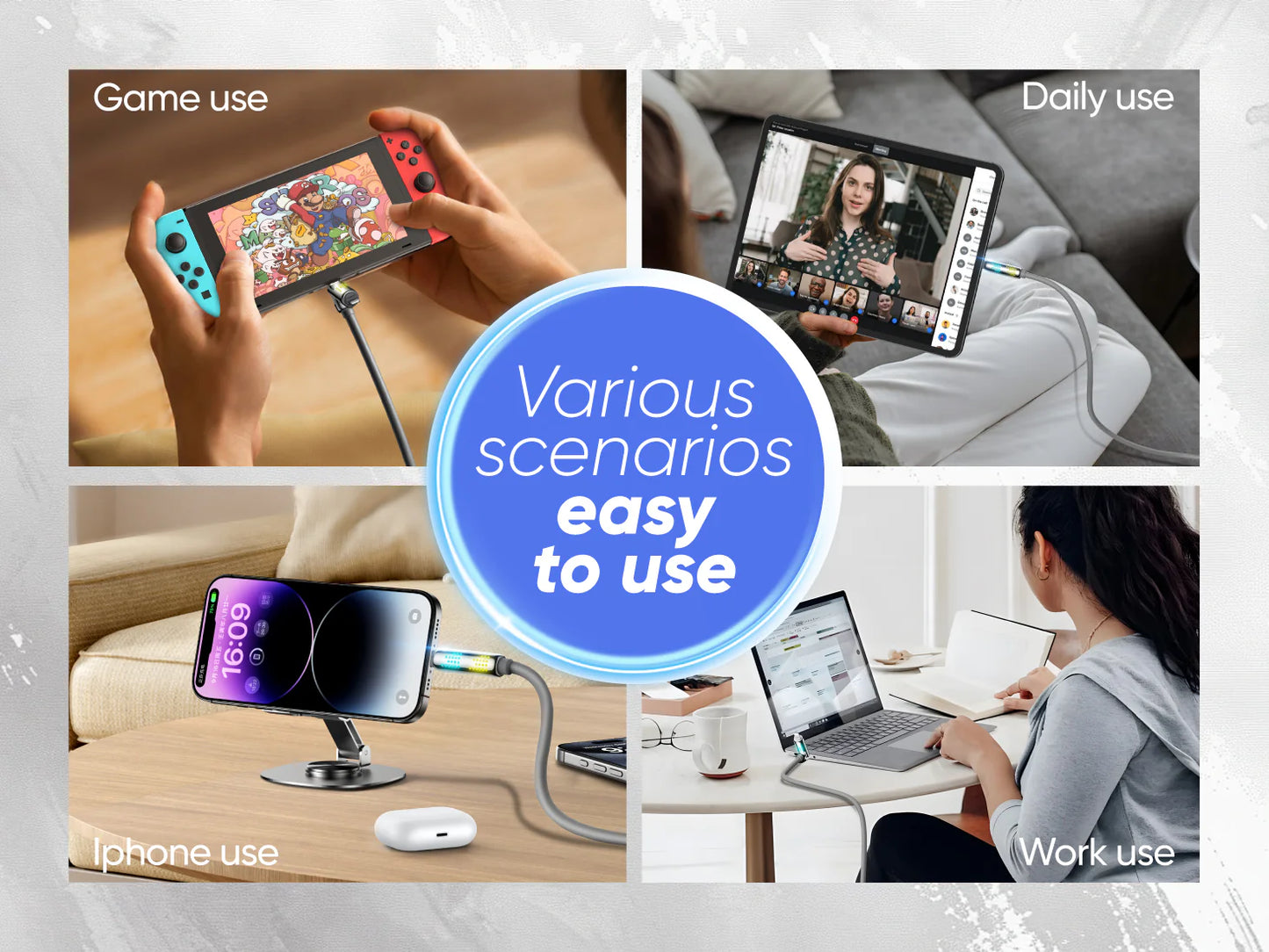 🔥 49% OFF – The Ultimate 4-in-1 Fast Charging Cable for All Your Device
