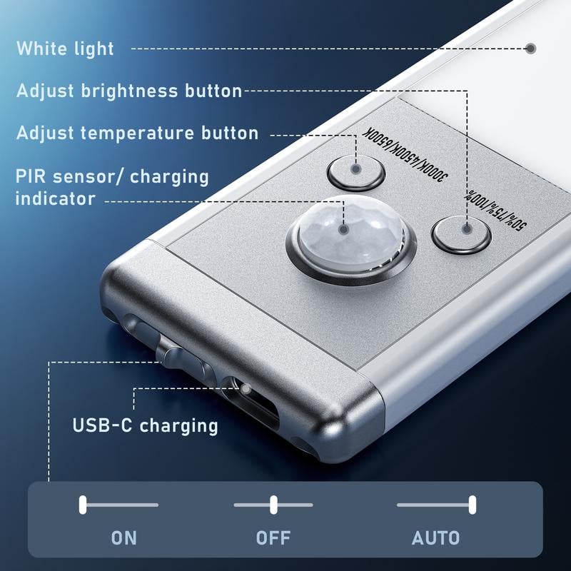 Flash Sale⚡- LED Rechargeable Motion Sensor Under Cabinet Lights