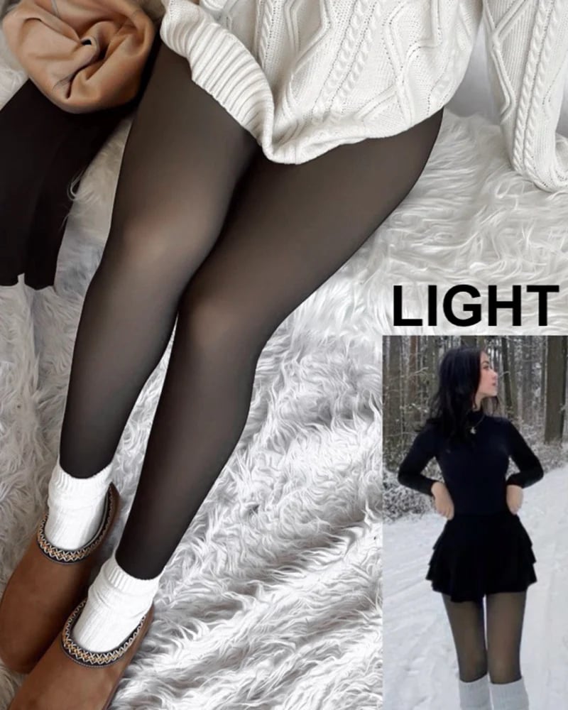 Magic Velvet Lined Leggings ⢠Closed Foot (Looks Like Pantyhose)