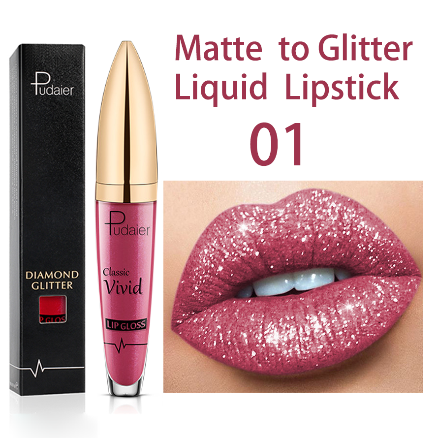 2025 (❤️BEST SALE NOW-ALL) 18 Color Diamond Shiny Long Lasting Lipstick