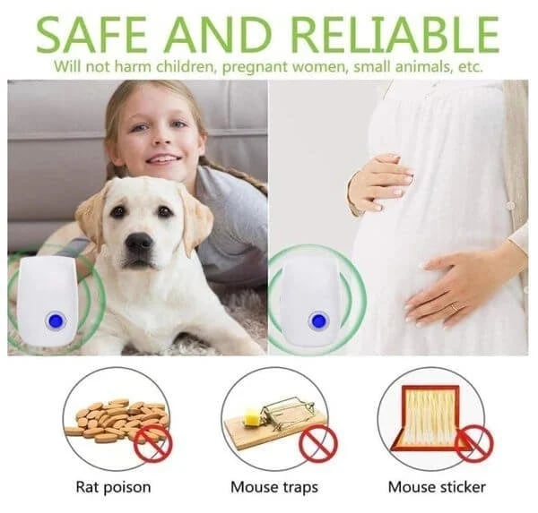 š„BUY 1 GET 1 FREEš„Ultrasonic Pest Repeller for Mosquito, Cockroaches, Rats, Ants, Lizards, Spiders, Etc
