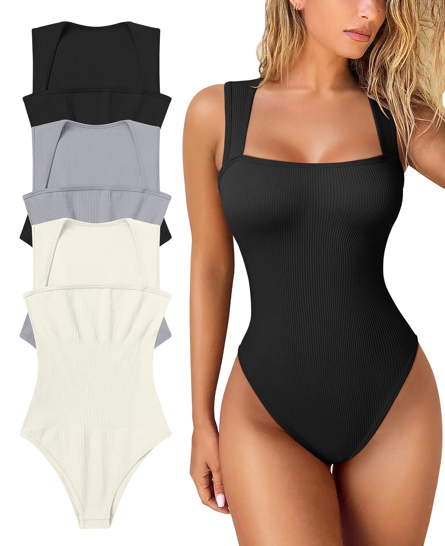 Last Day 49% OFF🔥Sleeveless Tummy Control Tank Tops Bodysuits