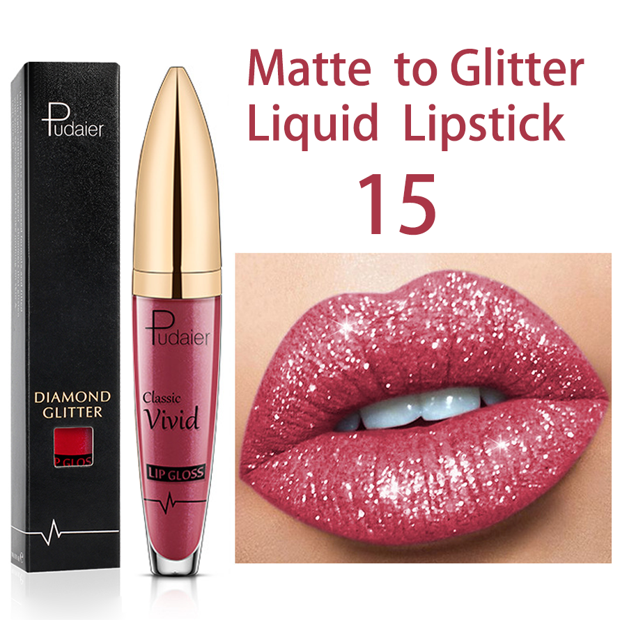 2025 (❤️BEST SALE NOW-ALL) 18 Color Diamond Shiny Long Lasting Lipstick