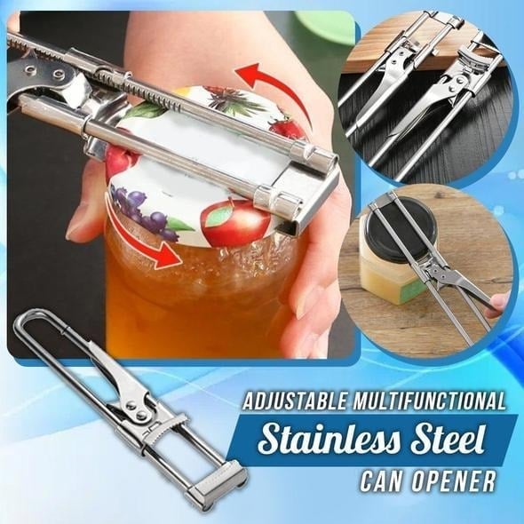 šAdjustable Multifunctional Stainless Steel Jar Opener