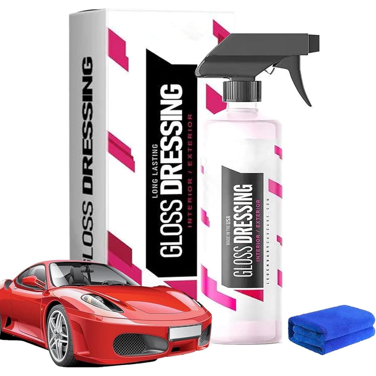Gloss Dressing - Plastic decoration and tire polish, automotive plastic repair agent