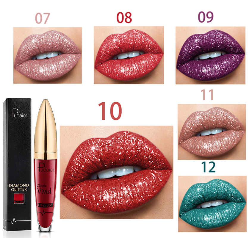 2025 (❤️BEST SALE NOW-ALL) 18 Color Diamond Shiny Long Lasting Lipstick