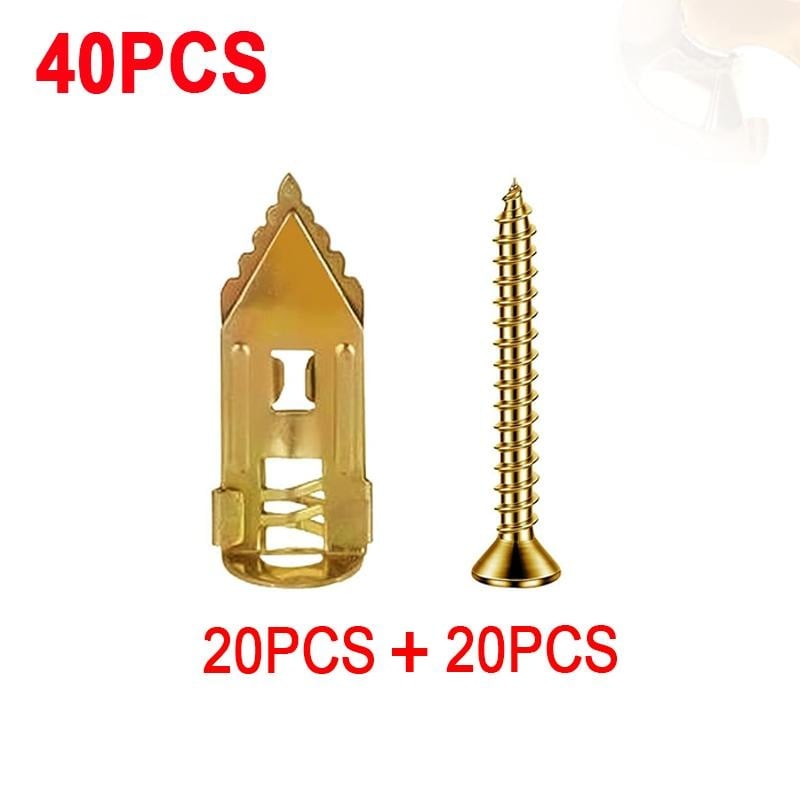 🔥Last Day 50% OFF -🔩40PCS Self-Drilling Drywall Anchors and Screws Kit
