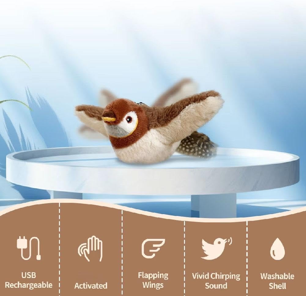 Last Day 49% OFF - 🐾Interactive Chirping Bird Cat Toy