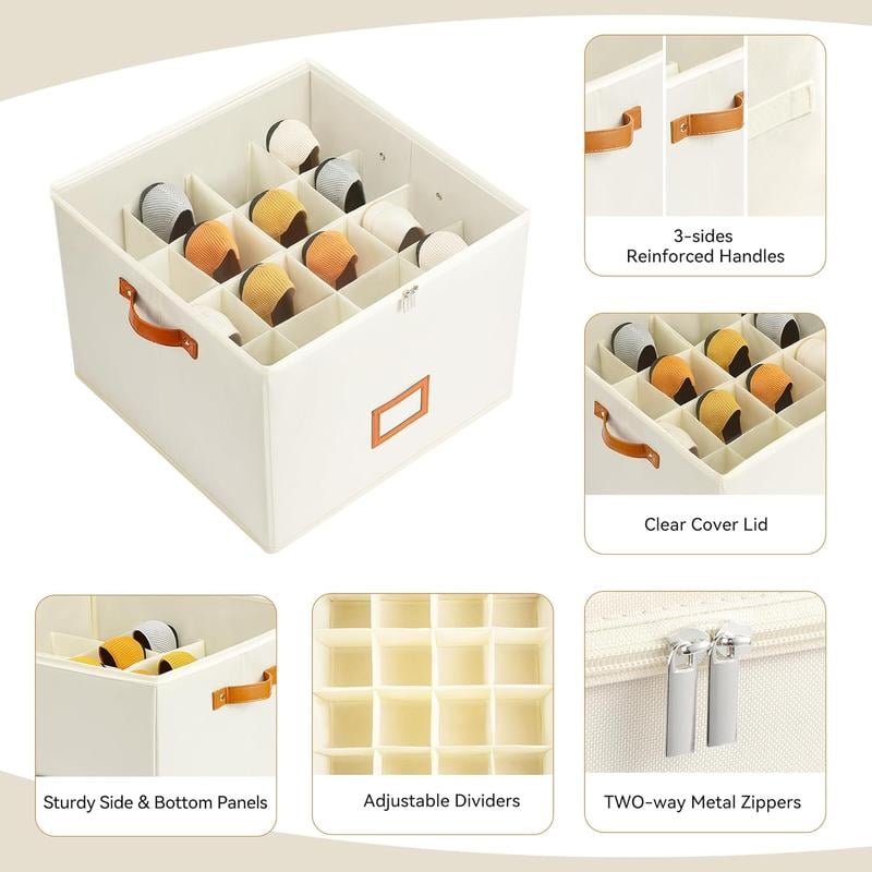 🔥 Fabric Shoe Organizer Storage Box