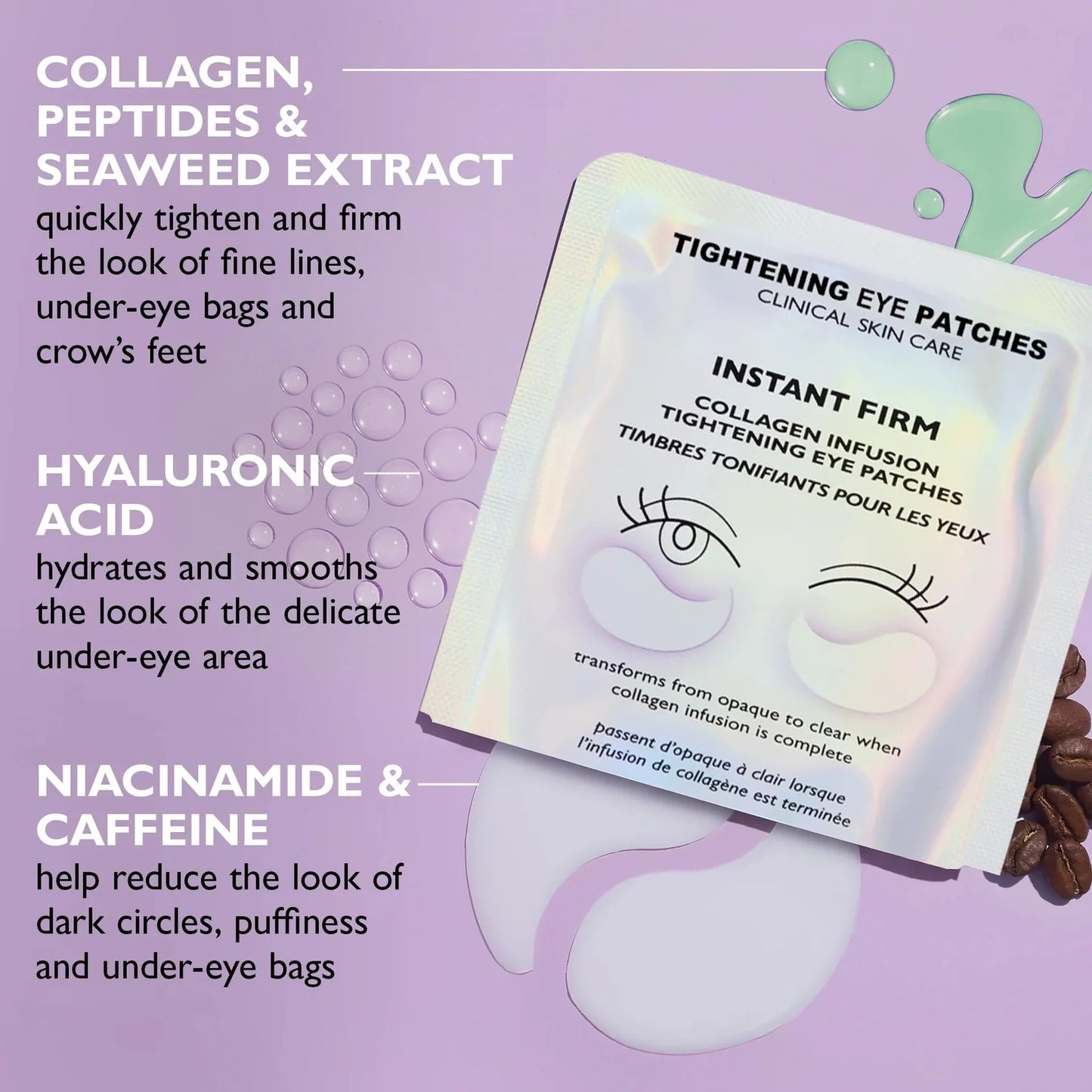 ✨💆♀️ Instant Collagen Infusion Tightening Eye Patches 👁️ Buy More, Get More 🛒💧 Bigger Savings 💰🔥