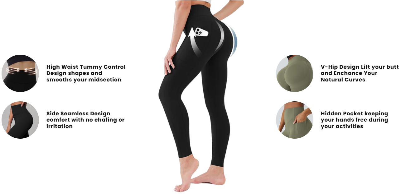 High Waisted Tummy Control Shaping Training Leggings
