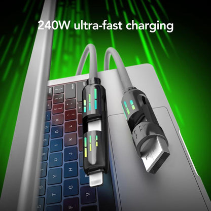 2025 New Year's Sale 49%off🔥Mfish 240W 4-in-1 USB C Cable