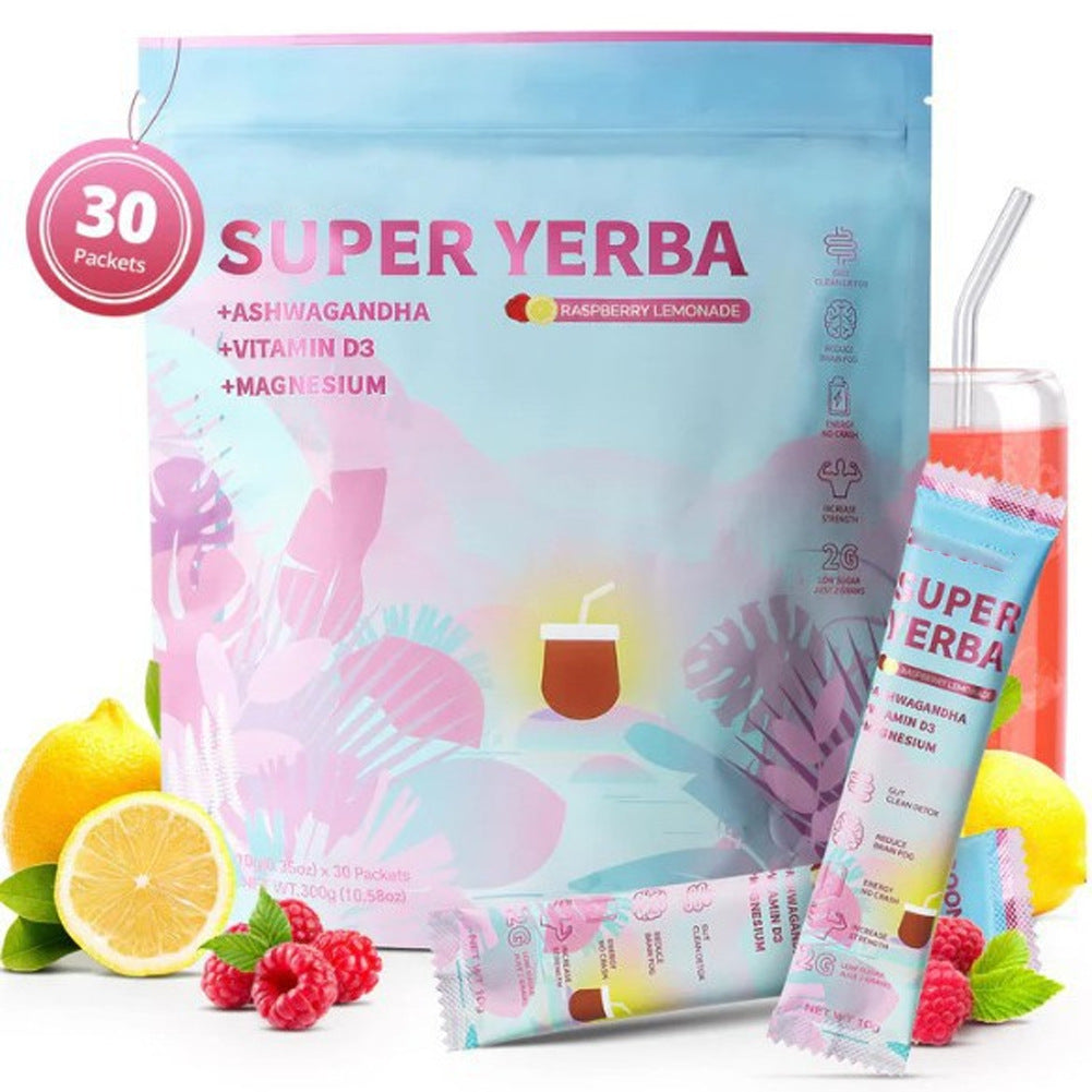 Super Yerba - Raspberry Lemonade Flavor 🌿🍋