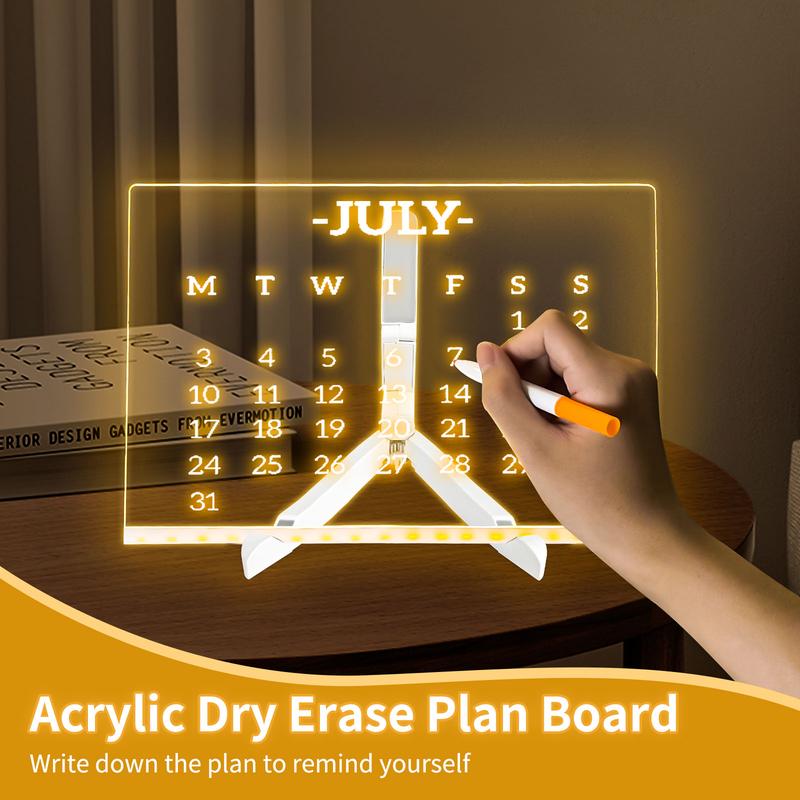 🔥Creative Rewritable Acrylic LED Message Board - (come with 7 Pens)