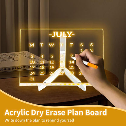🔥Creative Rewritable Acrylic LED Message Board - (come with 7 Pens)