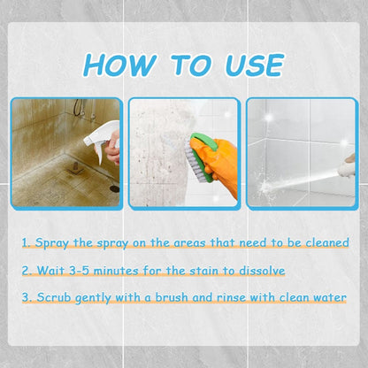💥 Deep Clean in Seconds! Tile Grout Cleaner Spray 49% OFF | Heavy-Duty Stain Buster!