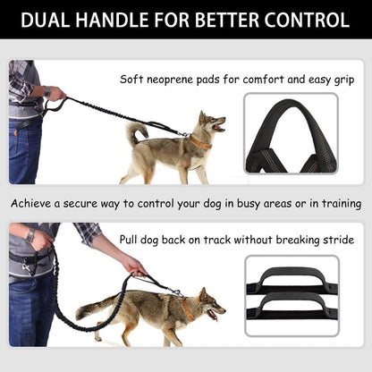 🔥Last Day 49% OFF🔥Mother's Day Sale -Hands Free Dog Leash with Zipper Pouch